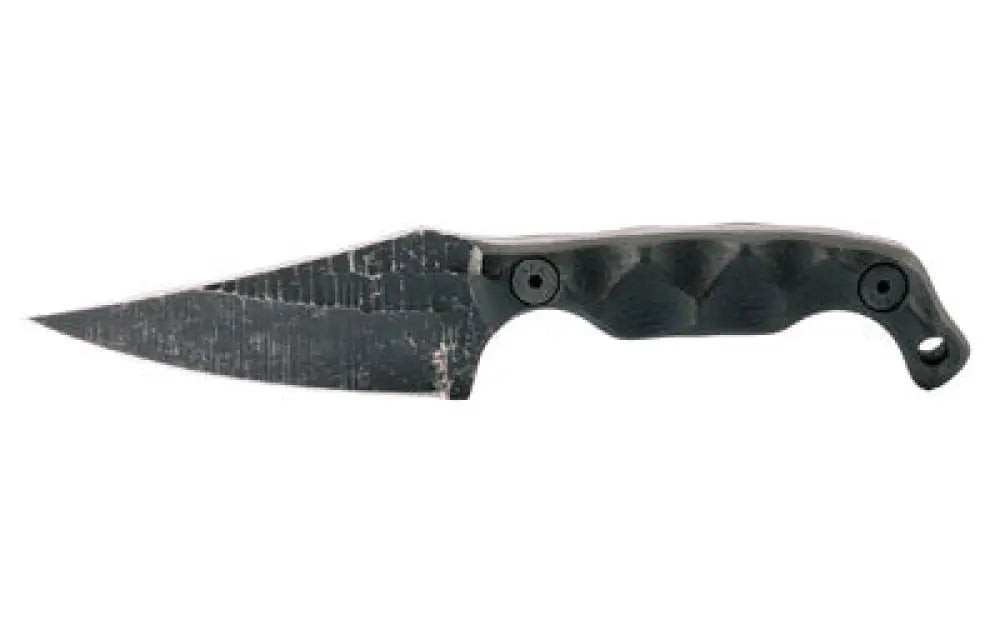 Stroup Mini 1 3’’ Acid Etched Black Buy at Faith and Freedom Outdoors - Fixed Blade Knives