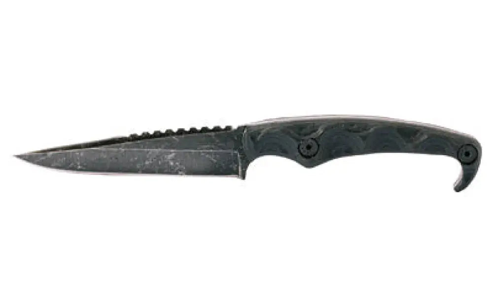 Stroup Mk2 4’’ Acid Etched Black Buy at Faith and Freedom Outdoors - Fixed Blade Knives