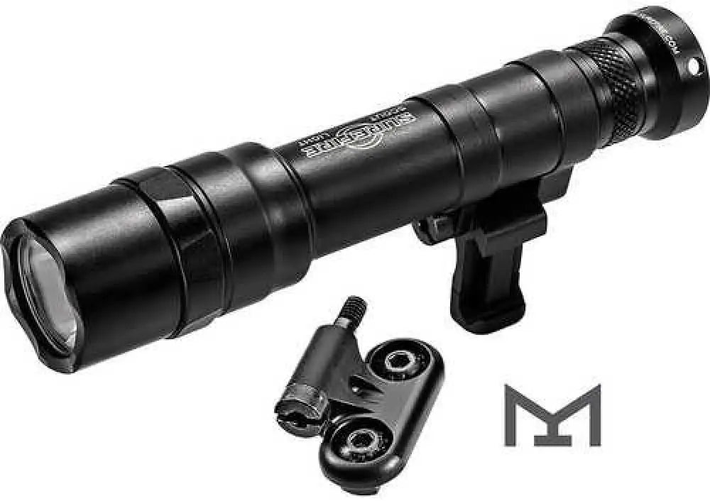 Surefire Dual Fuel Scout Light Pro Tactical Rifle 1500 Lumens White Led Black Anodized Aluminum 250 Meters b