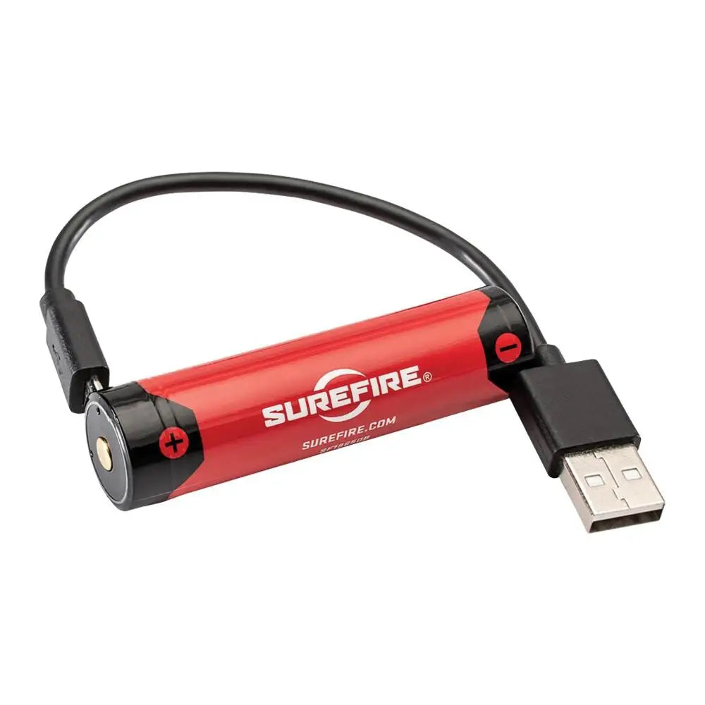 Surefire Flashlights & Accessories 18650 Micro Usb Lithium-ion Rechargeable Battery Buy at Faith and Freedom Outdoors