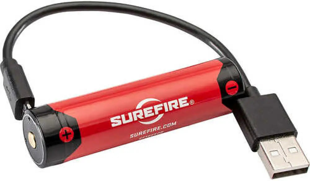 Surefire Micro Usb Lithium Battery 3.6 Volts 3.5 Mah 3500 Rechargeable - Sf18650b