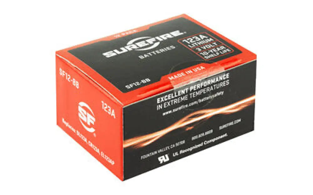 Surefire Sf123a Batteries 12pk Buy at Faith and Freedom Outdoors - Batteries - Battery