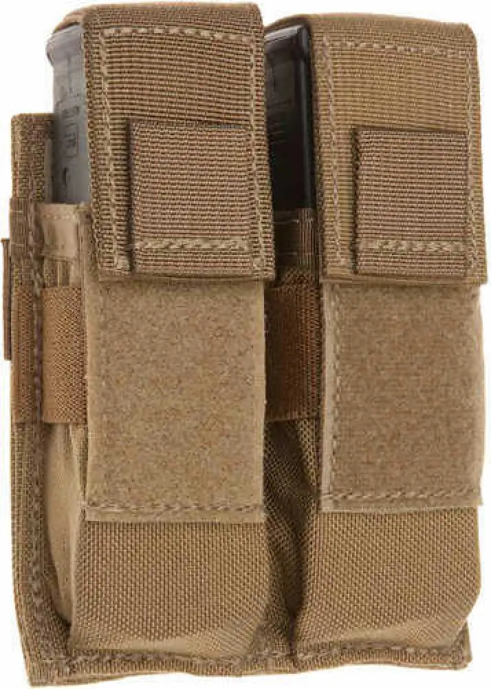 Tac Shield Pistol Double Magazine Pouch Molle Coyote Tan - T3602cy