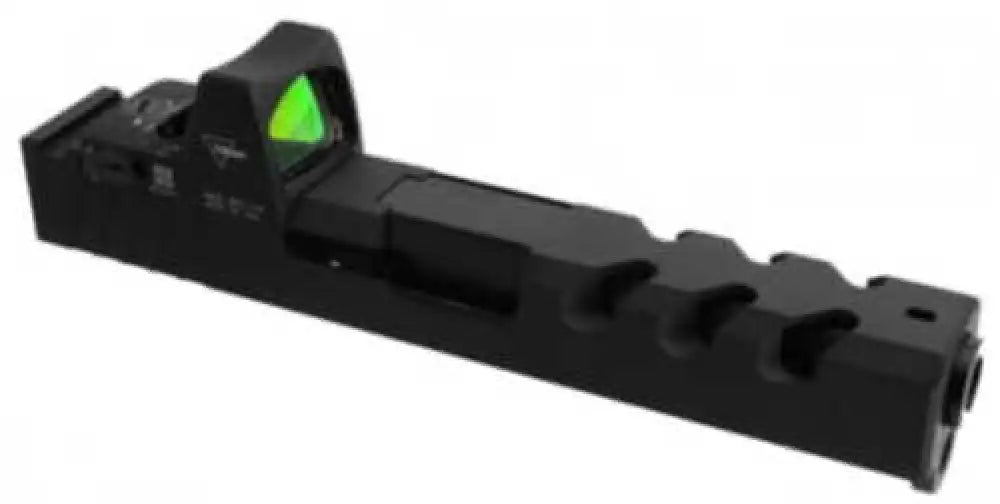 Tacfire Replacement Slide 9mm Luger Graphite Black Cerakote Stainless Steel with Optics Cut & Ports for Glock 19