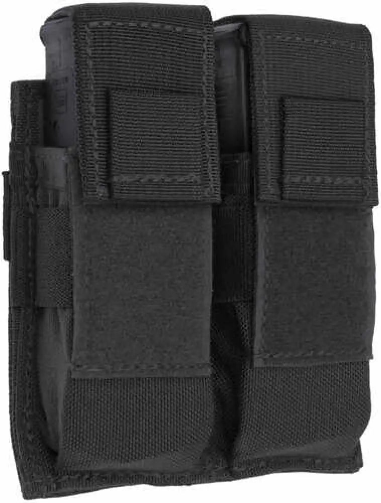 Tacshield (military Prod) T3602bk Universal Double Pistol Mag Pouch Black 1000d Nylon - T3602bk