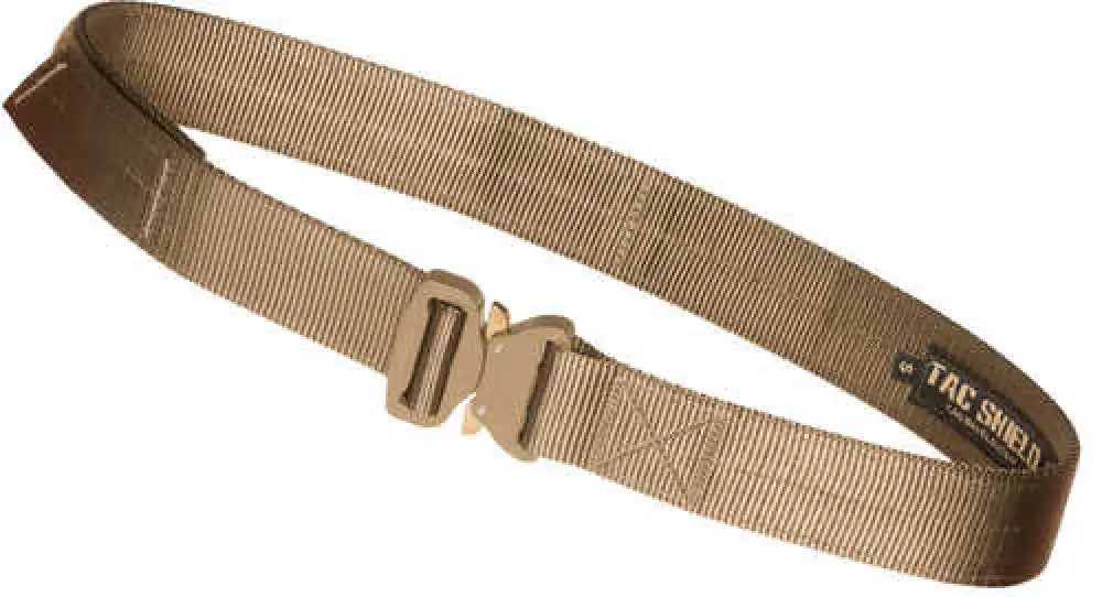 Tacshield (military Prod) Tactical Gun Belt with Cobra Buckle 30’’-34’’ Webbing Coyote Small 1.50’’ Wide - T30smcy