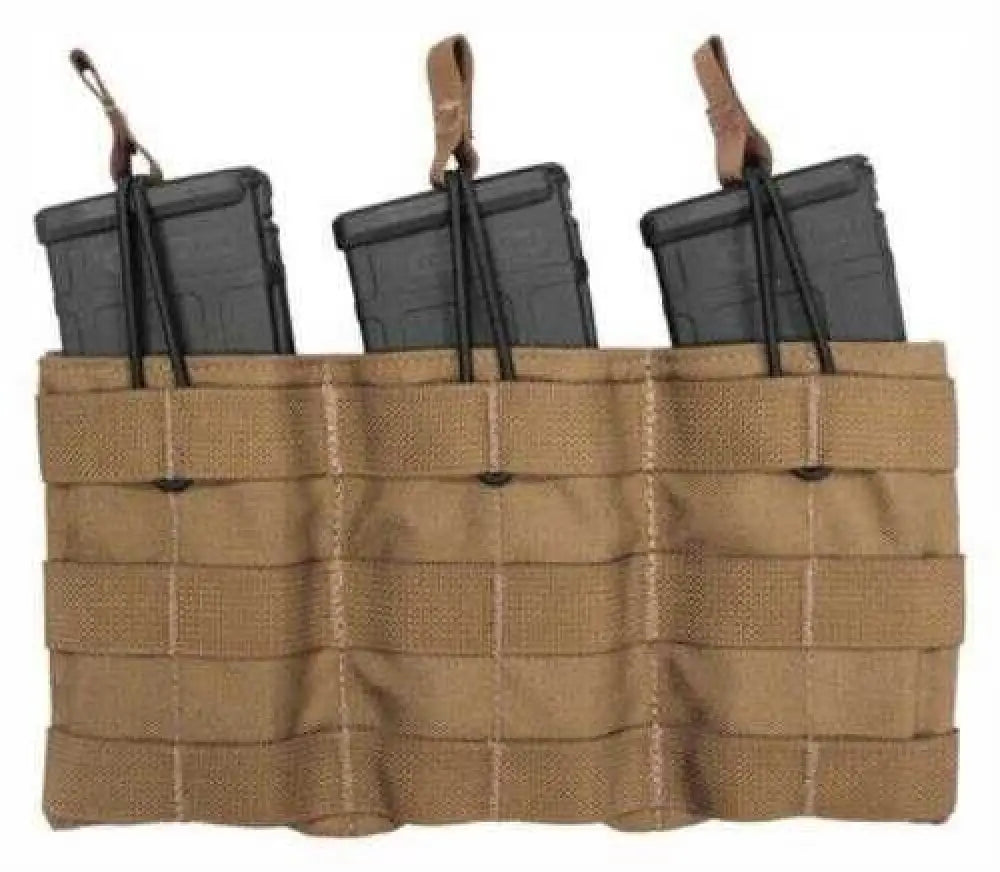 Tacshield Triple Speed Load Molle Pouch Ar-15 Coyote Brown Md: T3508cy