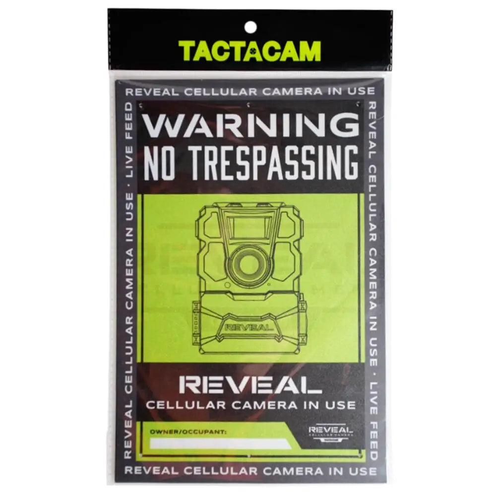 Tactacam - Reveal Hold co Health & Safety - no Trespassing Sign 3/ct Buy at Faith and Freedom Outdoors