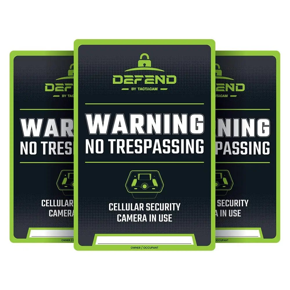 Tactacam - Reveal Hold co Trail Camera Accessories|health & Safety - Defend no Tresspassing Sign 3/ct Buy at Faith