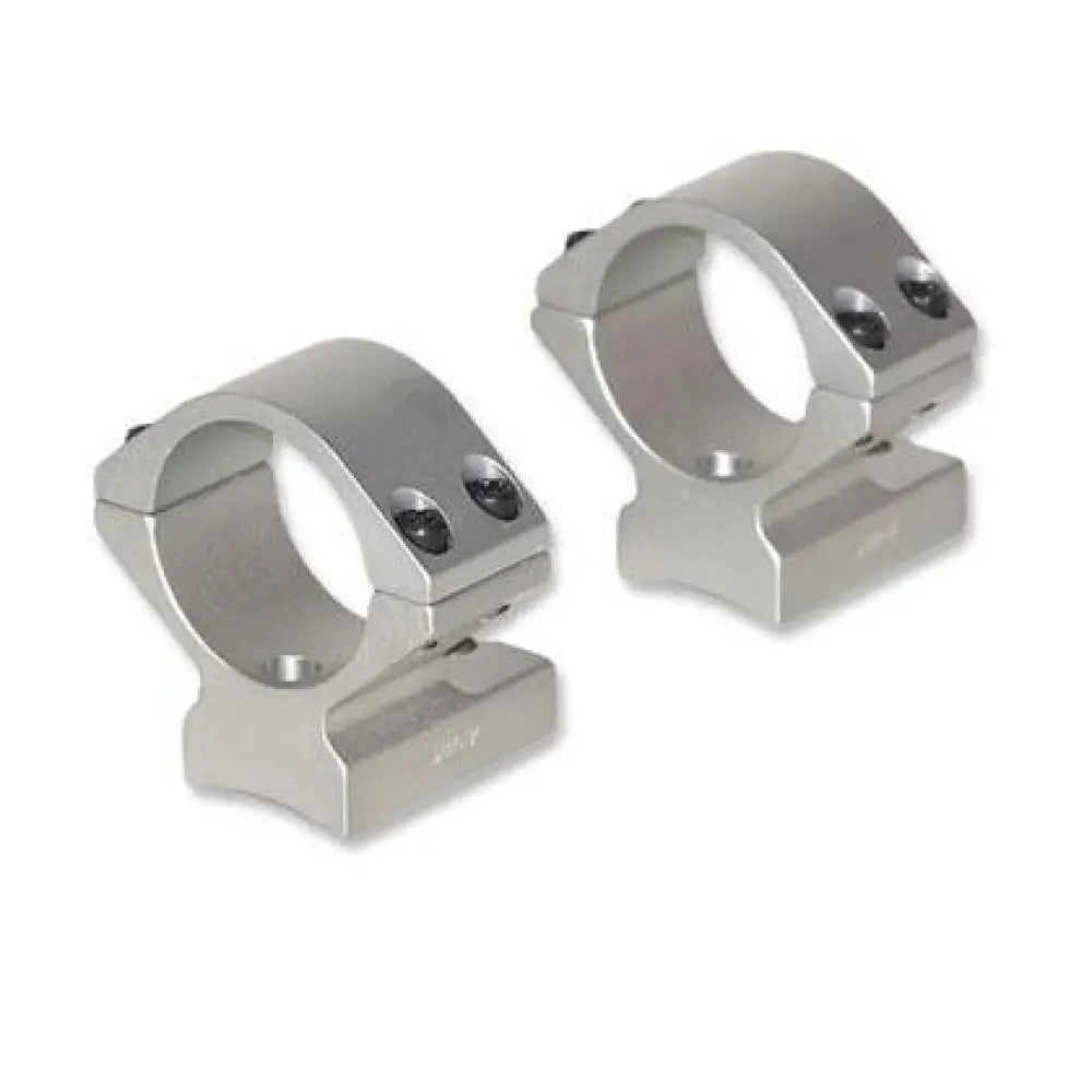 Talley Mounting Systems Optics|scope Rings Lightweight Alloy Mount Combo - Silver 1’’ - Low Savage with Accutrigger