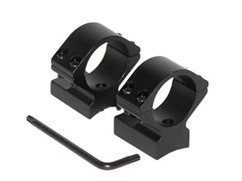 Talley Mounting Systems Scope Rings Lightweight Alloy Mount Combo - Black Anodized - 1’’ - Low Winchester 70 Std &