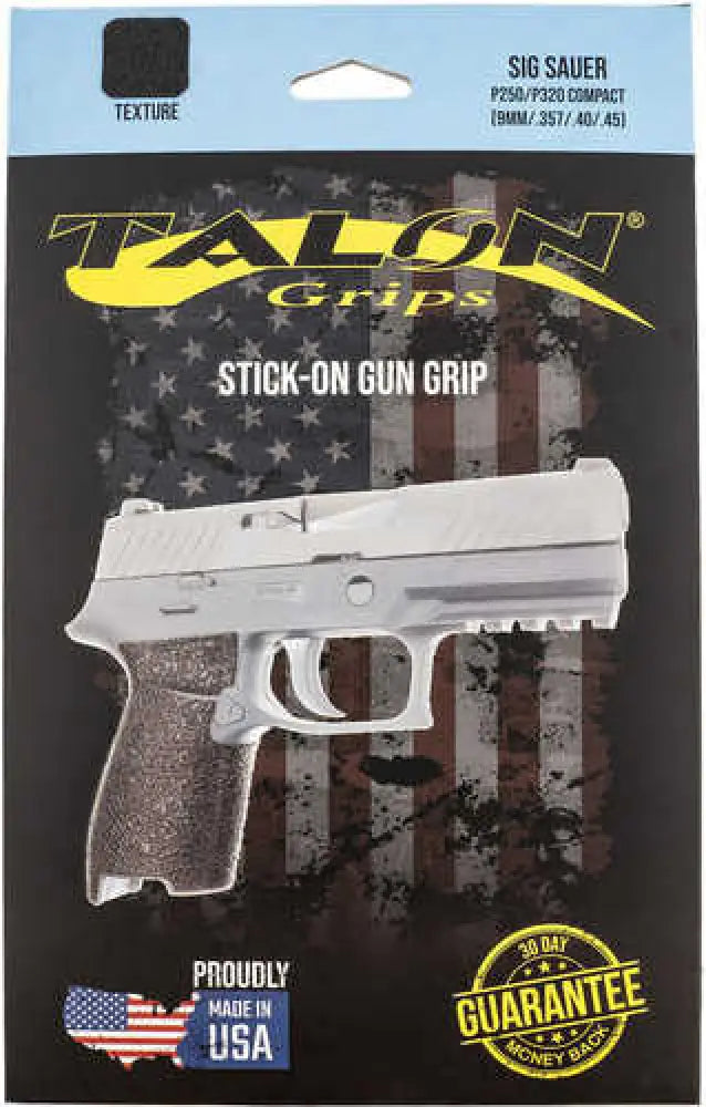 Talon Grips Ev07r Adhesive Grip Textured Black Rubber Fits (compact) Sig P250 P320 - Ev07r