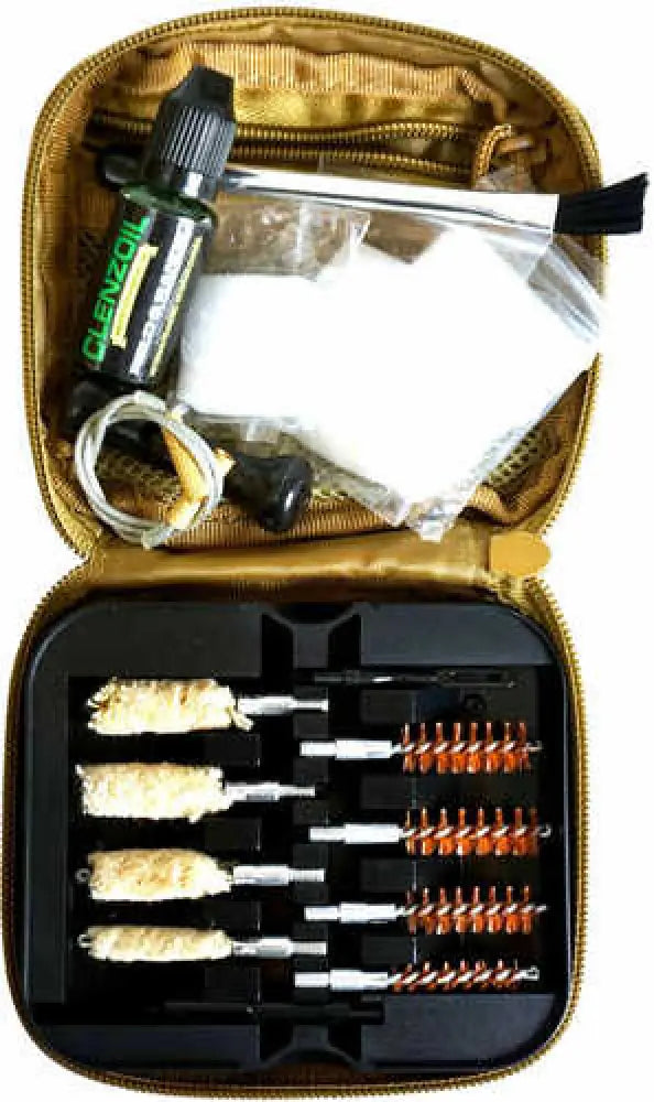 Tan Clenzoil 2076 Multi Caliber Pistol Kit Blasts Away Grime