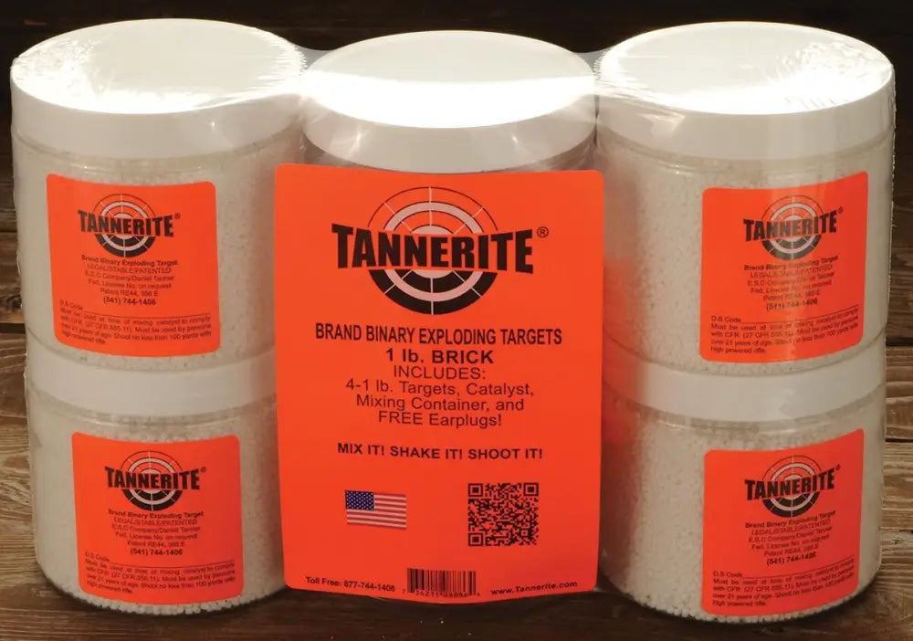 Tannerite Reactive Targets Tannerite Exploding Rifle 1lb 4/pk Buy at Faith and Freedom Outdoors