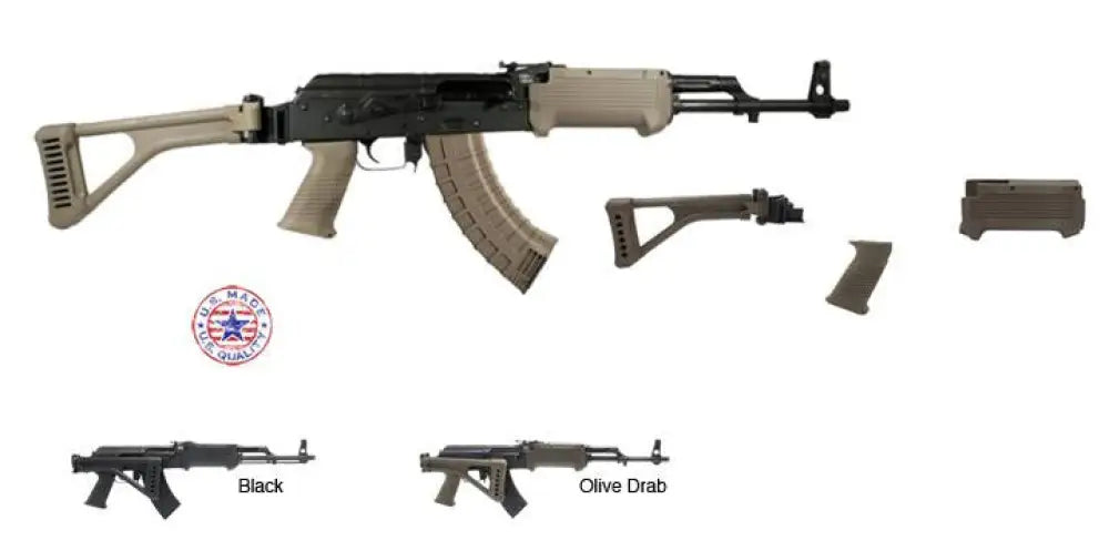 Tapco Gun Parts|chassis & Stocks Intrafuse Folding Stock for Ak Pattern Rifle - Fde Buy at Faith and Freedom Outdoors
