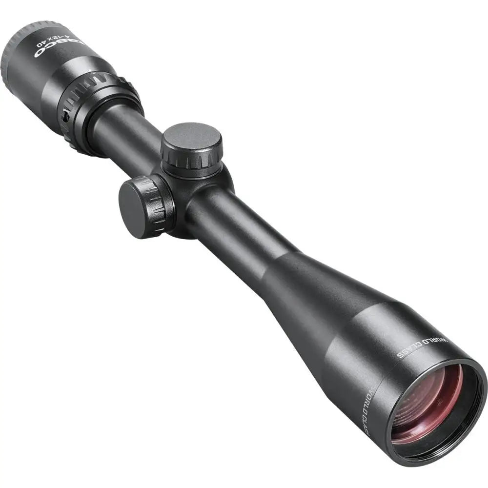 Tasco Centerfire Scopes World Class Rifle Scope 4-12x40mm 1’’ Sfp 30/30 Non Illum. Black with Rings Hang Box Buy