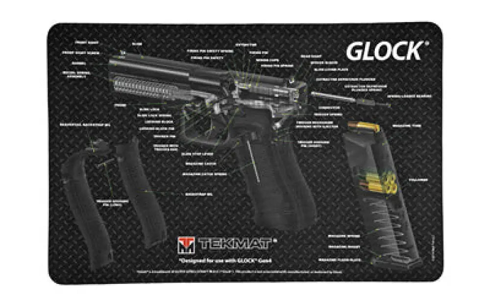 Tekmat Cutaway Pistol Mat for Glock Bk Buy at Faith and Freedom Outdoors - Cleaning Hardware & Components - Mat