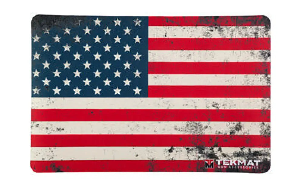 Tekmat Pistol Mat Old Glry Red Wht Blu Buy at Faith and Freedom Outdoors - Cleaning Hardware & Components - Mat