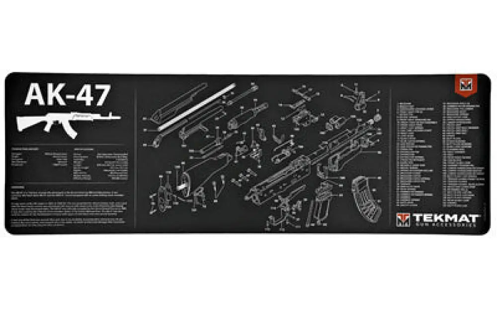 Tekmat Rifle Mat Ak47 Black Buy at Faith and Freedom Outdoors - Cleaning Hardware & Components - Mat