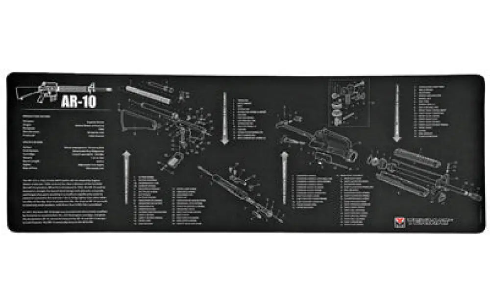 Tekmat Rifle Mat Ar10 Black Buy at Faith and Freedom Outdoors - Cleaning Hardware & Components - Mat