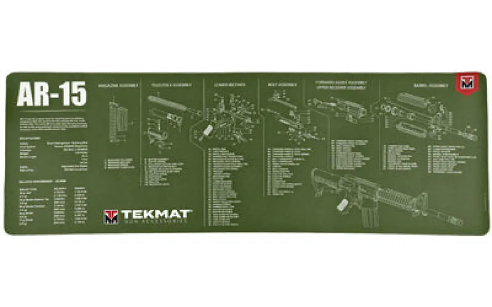 Tekmat Rifle Mat Ar15 Od Green Buy at Faith and Freedom Outdoors - Cleaning Hardware & Components - Mat
