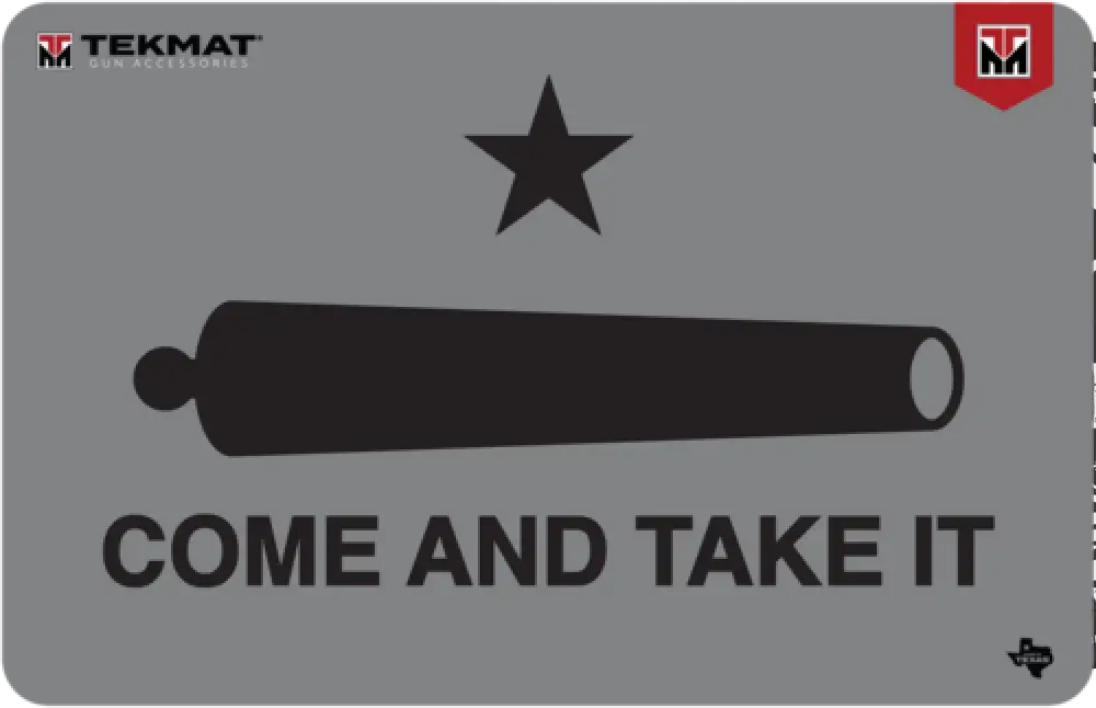 Tekmat Tekr17catic Black/gray Rubber 17’’ Long 11’’ x ?Come and Take It’ /cannon - Tekr17catic