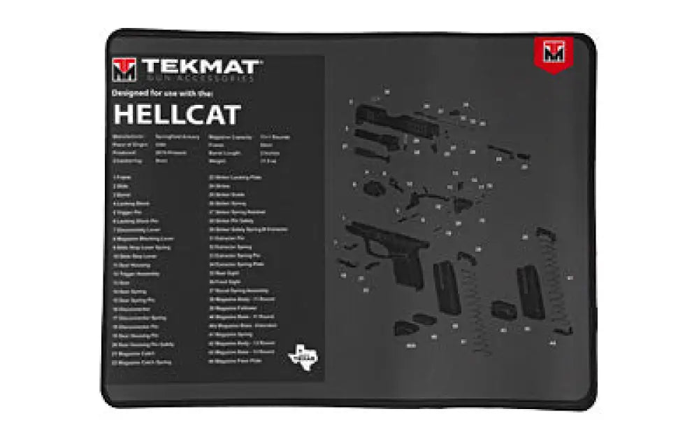 Tekmat Ultra Pistol Mat Hellcat Buy at Faith and Freedom Outdoors - Cleaning Hardware & Components - Mat