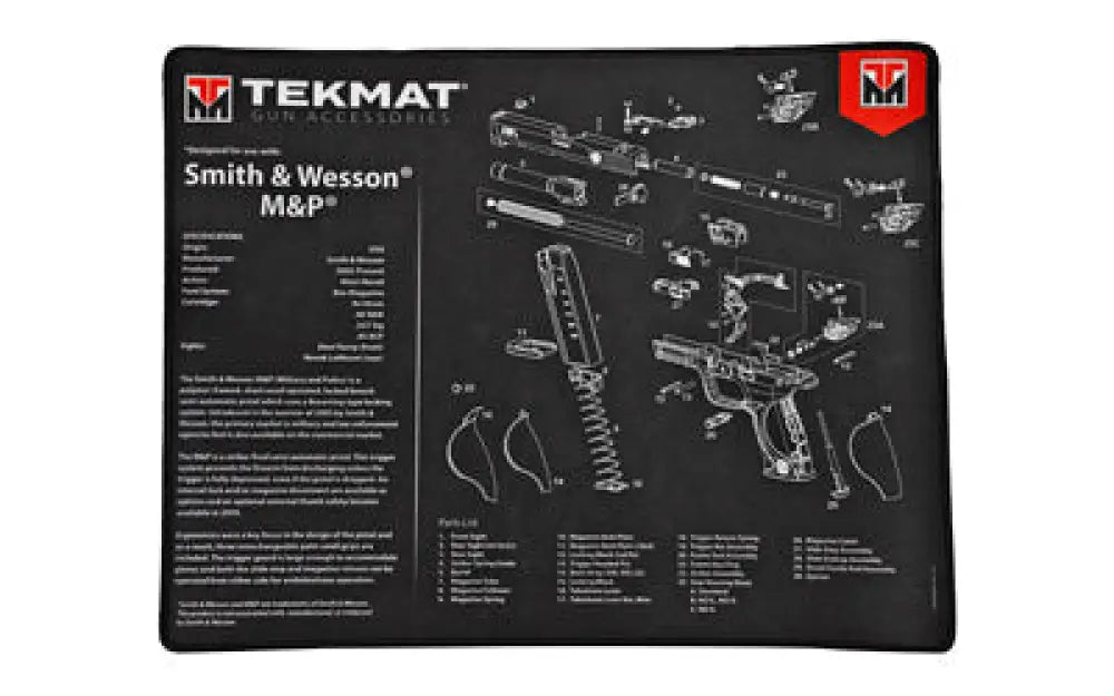 Tekmat Ultra Pistol Mat S&w M&p Black Buy at Faith and Freedom Outdoors - Cleaning Hardware & Components - Mat