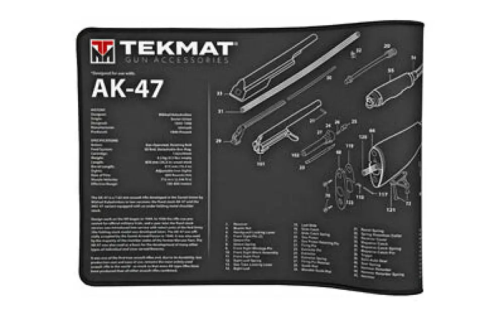 Tekmat Ultra Rifle Mat Ak47 Black Buy at Faith and Freedom Outdoors - Cleaning Hardware & Components - Mat
