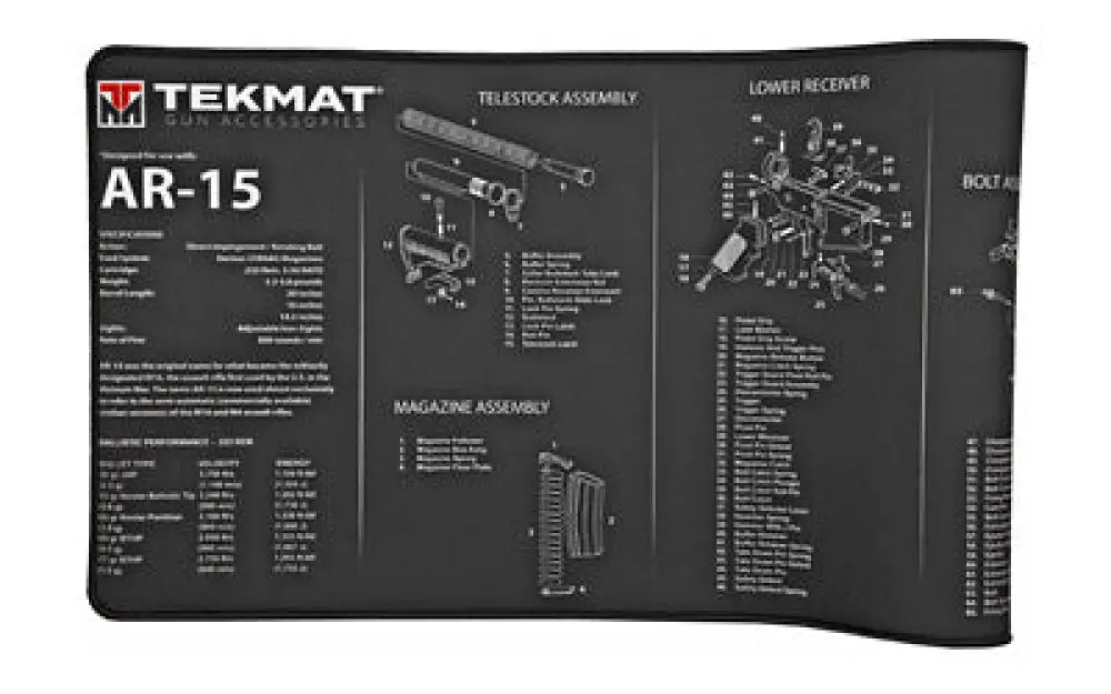 Tekmat Ultra Rifle Mat Ar15 Black Buy at Faith and Freedom Outdoors - Cleaning Hardware & Components - Mat