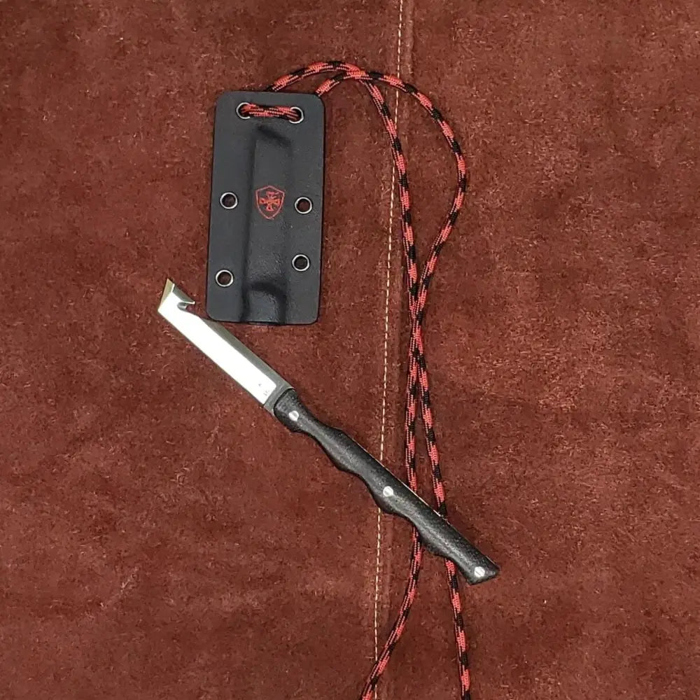 Templar Knife Knives & Edged Tools|knives Neck Black Powder D2 2 2/5’’ Drop Point Blade Silver Buy at Faith and Freedom