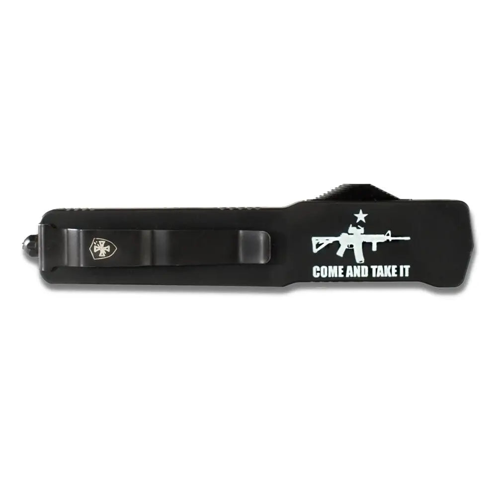 Templar Knife Knives & Edged Tools|knives Premium Weighted Come and Take it Slim 3-1/8’’ Drop Point Blade Black Buy
