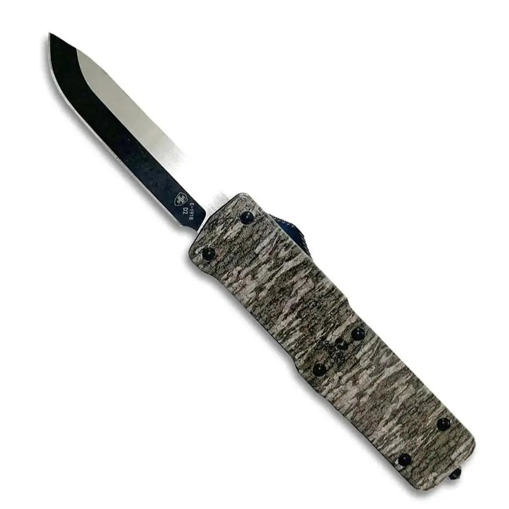 Templar Knife Knives|knives & Edged Tools Premium Large 3-1/2’’ D2 Drop Point Blade Mossy Oak Bottomland Buy at Faith