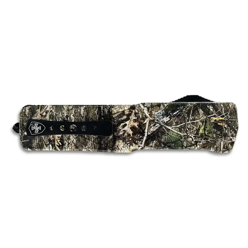 Templar Knife Knives Premium Large Zinc Mossy Oak Country Dna Drop Point Black D2 Buy at Faith and Freedom Outdoors