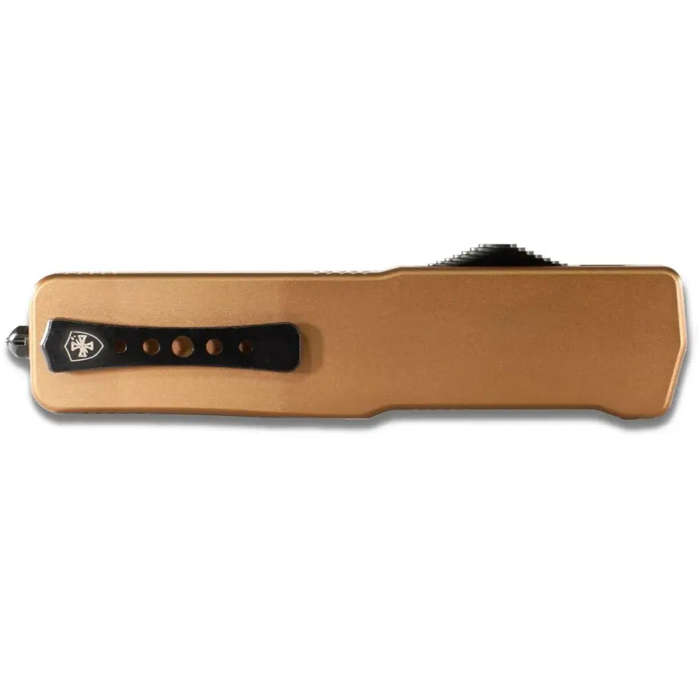 Templar Knife Knives Premium Lightweight Anodized Bronze Small Automatic 3’’ Drop Point Blade Buy at Faith and Freedom