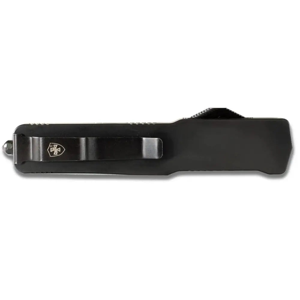 Templar Knife Knives Premium Lightweight Slim Black Rubber Automatic 3 1/4’’ Drop Point Blade Buy at Faith and Freedom