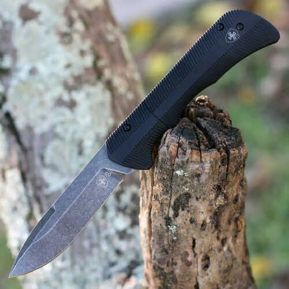 Templar Knife Pfmbk321 Paladin 3.27’’ Folding Drop Point Plain Black Powder Coated D2 Steel Blade 4.40’’ Micarta Ha