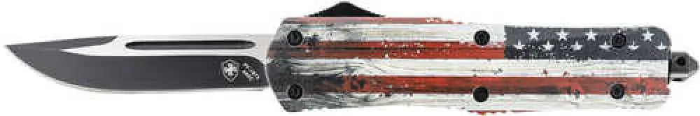 Templar Knife Wood us Flag Gen Ii Large 3.50’’ Otf Drop Point Plain Painted Grain Aluminum Handle - Lwus331