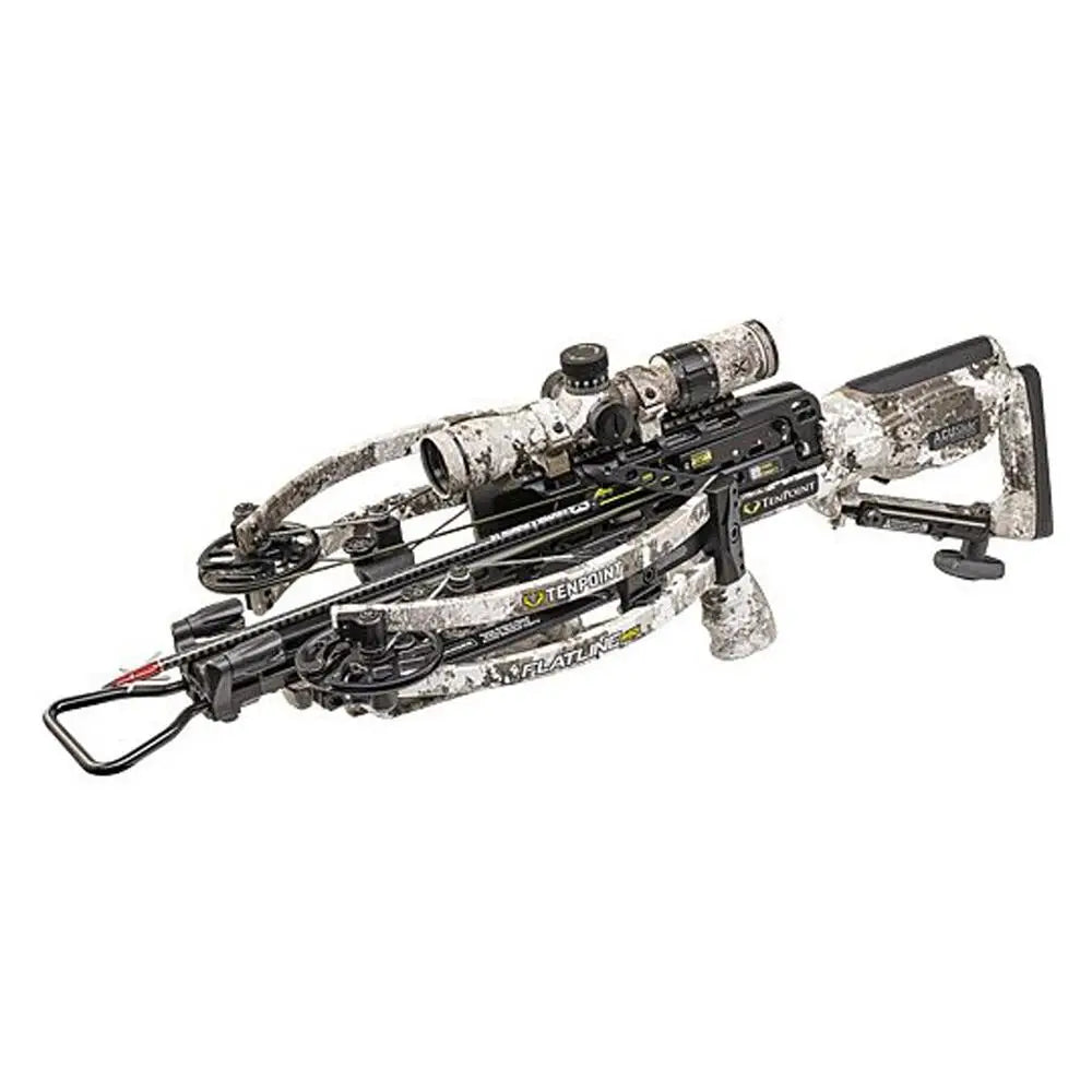 Tenpoint Crossbow Technologies Crossbows Flatline 460 Acuslide 460fps Evo-x Elite Camo Scope Buy at Faith and Freedom