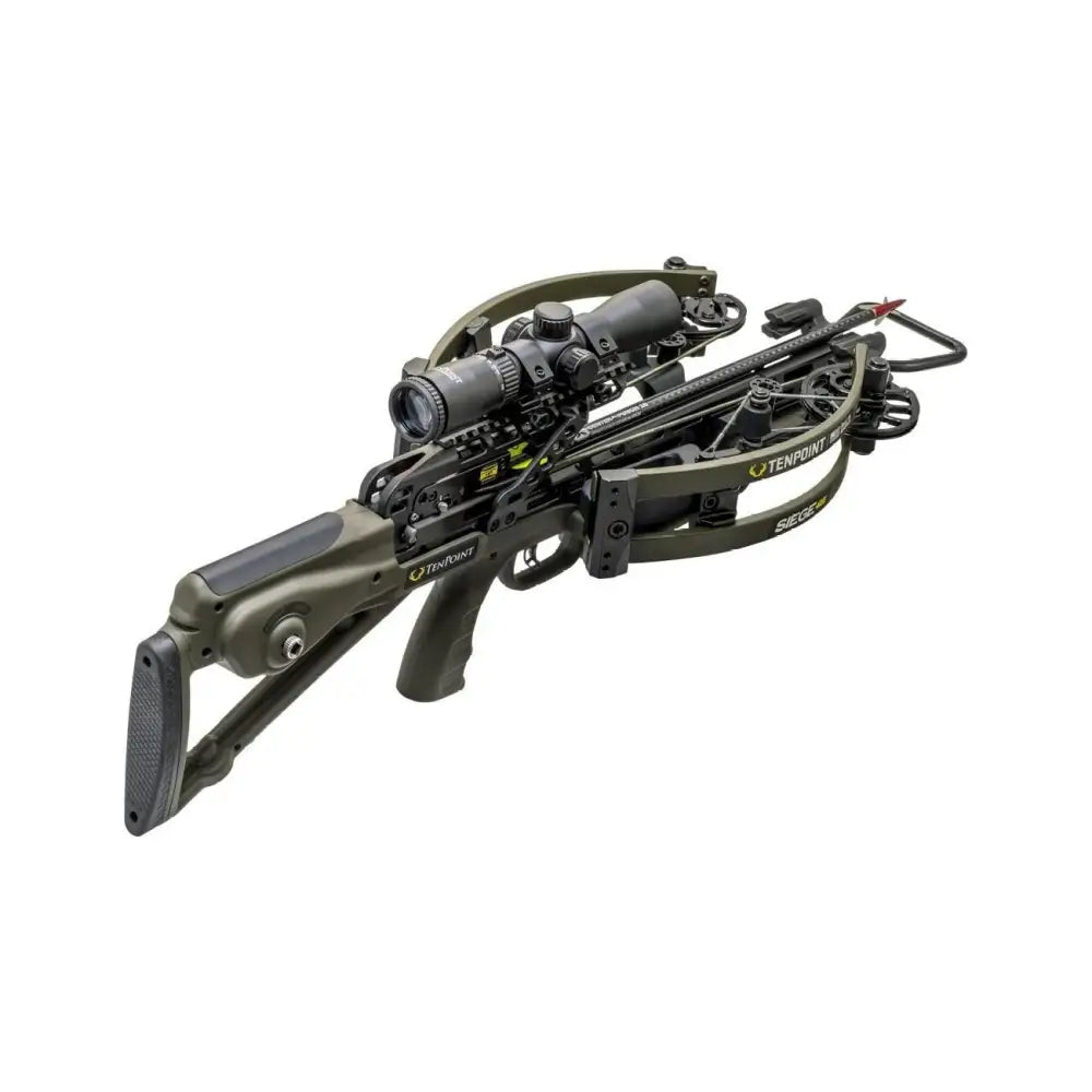 Tenpoint Crossbow Technologies Crossbows|hunting Tenpoint Siege 425 Acuslide Rangemaster 100 Scope Moss Green Buy