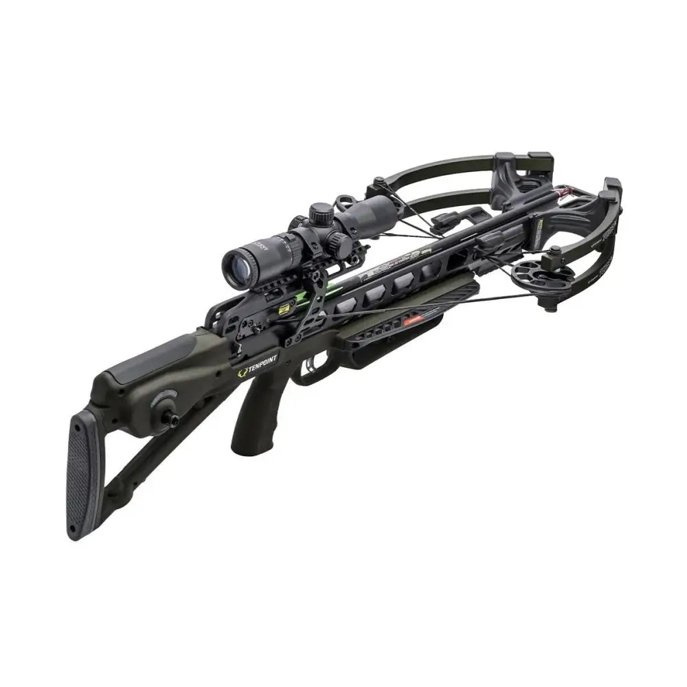 Tenpoint Crossbow Technologies Crossbows Turbo x Acuslide Crank Rangemaster 100 Scope - Moss Green Buy at Faith