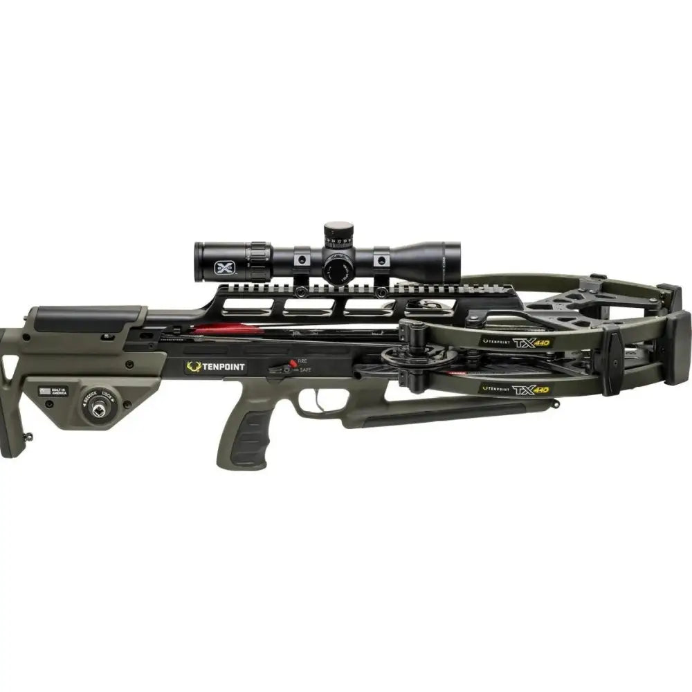 Tenpoint Crossbow Technologies Crossbows Tenpoint Tx 440 Acuslide Maxx Evo-x Elite Black Scope Moss Green Buy at Faith