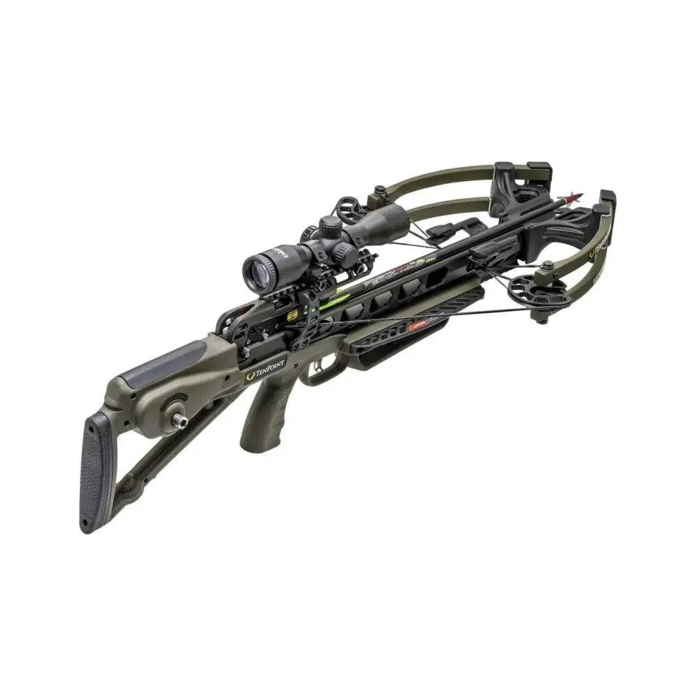 Tenpoint Crossbow Technologies Crossbows Venom x Acuslide Pro-view 400 Scope Moss Green Buy at Faith and Freedom