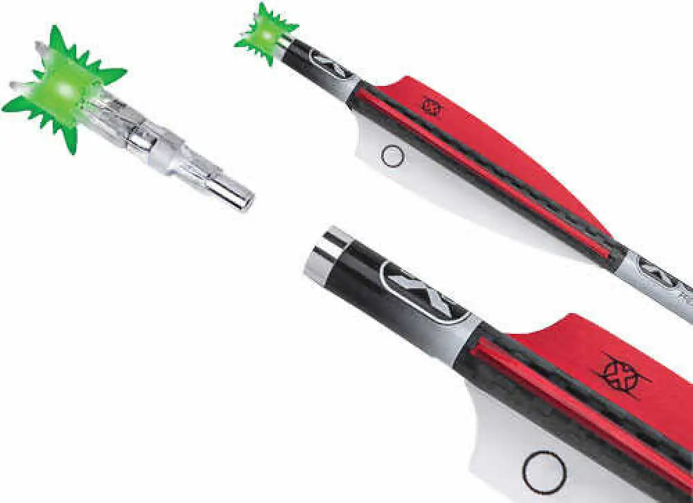 Tenpoint Lighted Xbow Nock Alpha-blaze Green 3pk - Hea-379.3