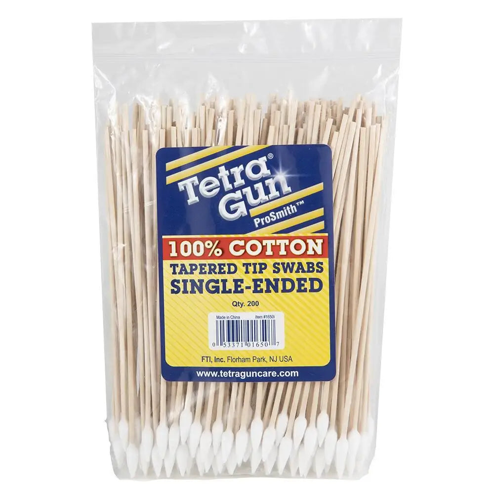 Tetra Gun Cleaning Brushes Mops and Swabs Prosmit Tapered-tip 6’’ Long 200 Count Buy at Faith and Freedom Outdoors