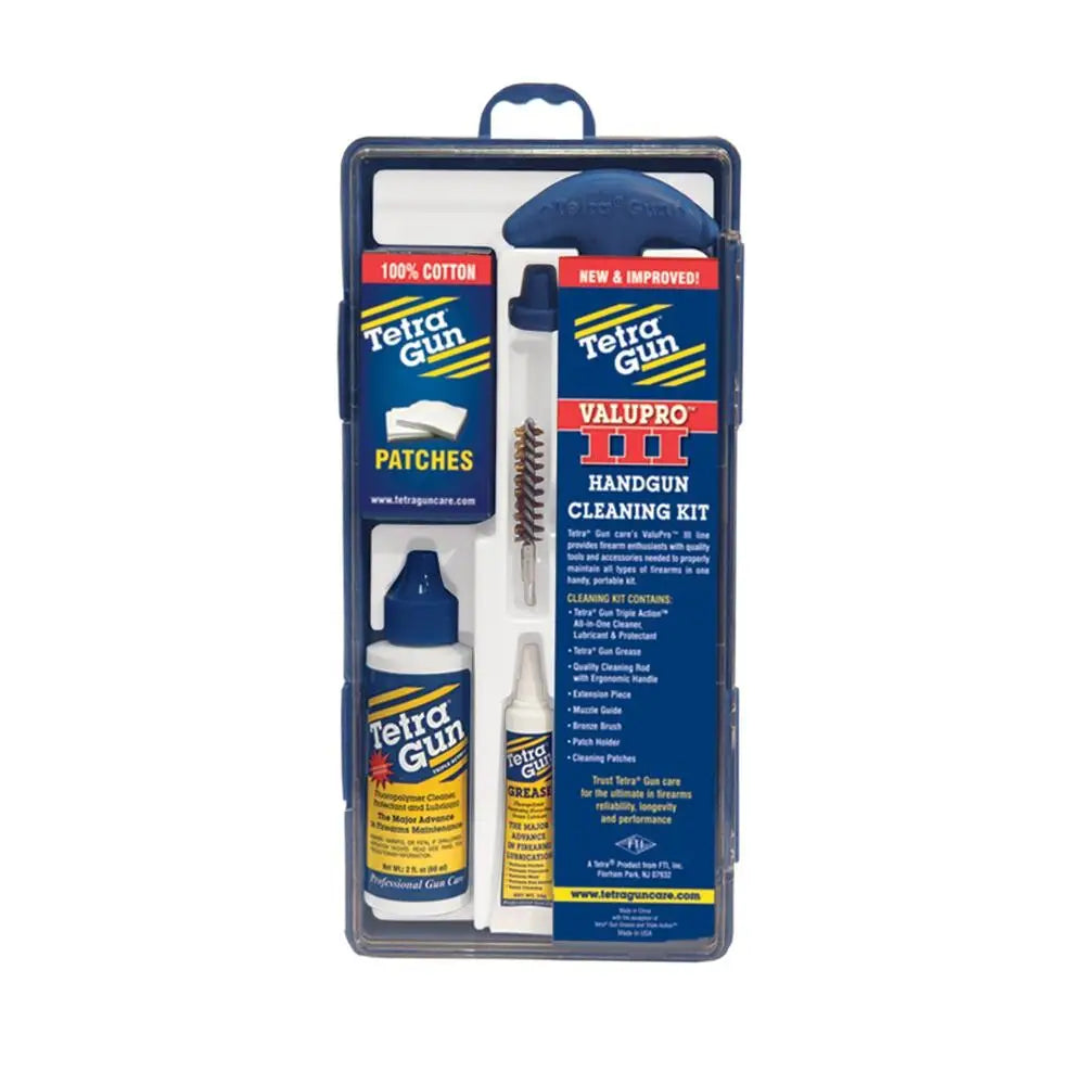 Tetra Gun Cleaning Kits Valupro Iii Kit 44/.45 Cal Handgun Buy at Faith and Freedom Outdoors
