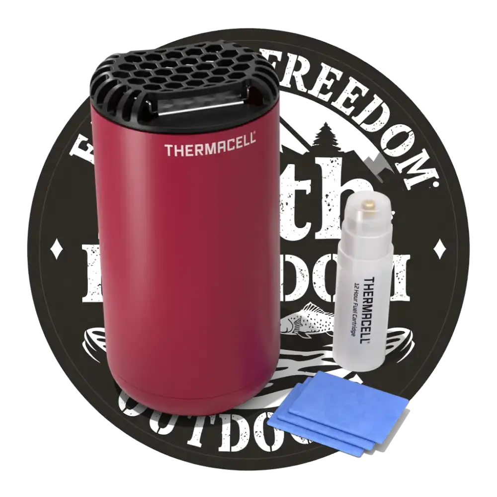 Thermacell Repellents Insect Repellants Patio Shield Mosquito Repeller Magenta Buy at Faith and Freedom Outdoors