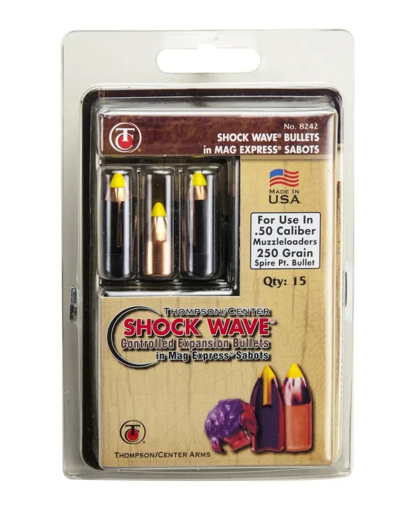 Thompson Cent Muzzleloader Bullets & Sabots|muzzleloader Sabots Center Shockwave Spire Point Polymer Tip 50 Cal Sabot