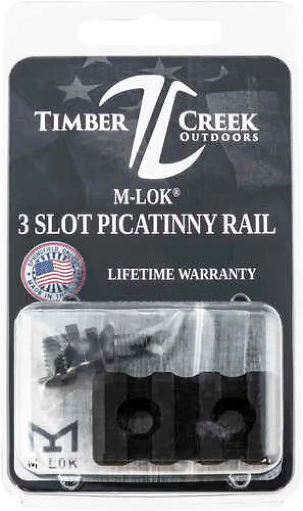 Timber Creek Outdoor M-lok Picatinny Rail Ar-platform 3-slot Black Hardcoat Anodized - M3sprbl