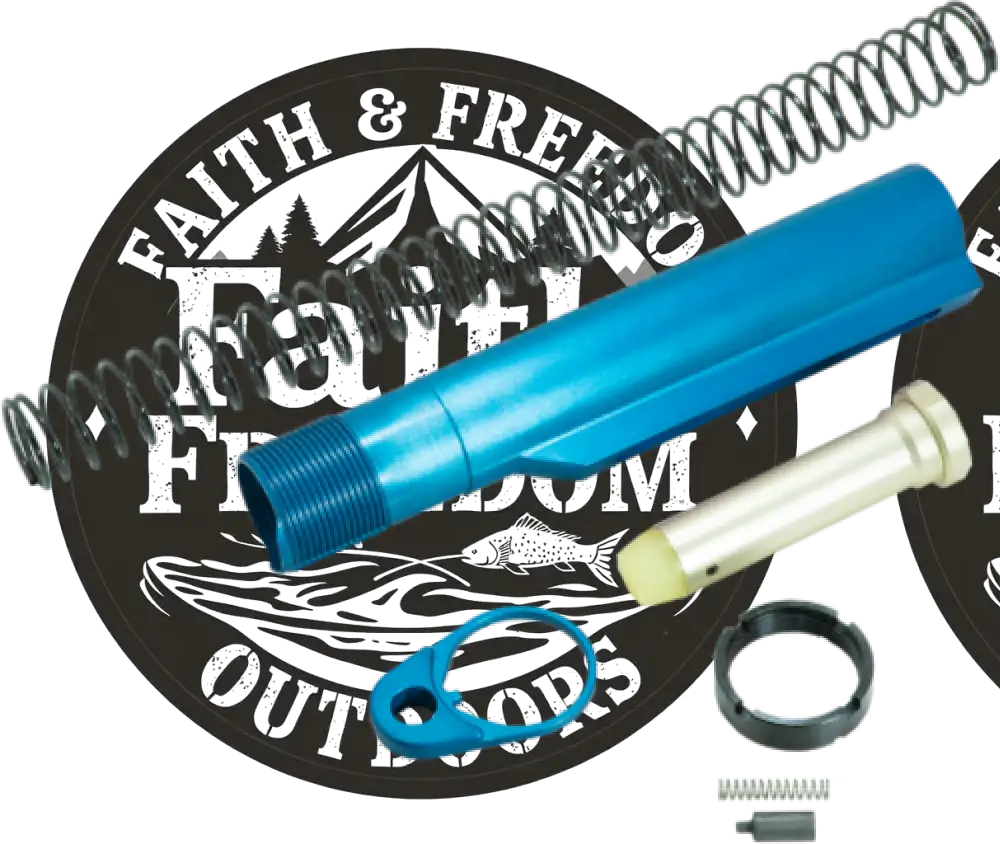 Timber Creek Outdoors Arbtkre Buffer Tube Kit Robin’s Egg Blue for Ar-15 - Arbtkre
